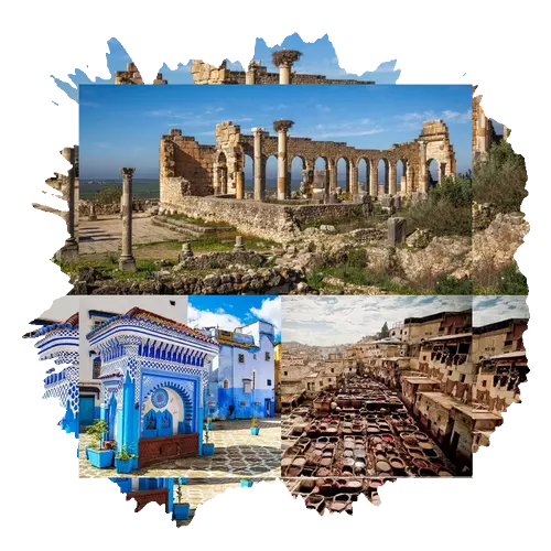 Chefchaoune, Meknes and volubilis to Fes from Casablanca in 3 days and 2 nights
